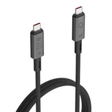 LINQ byELEMENTS Pro Cable USB-C to USB-C - 240W PD & 8K/60Hz - 1 m - Grey / Black