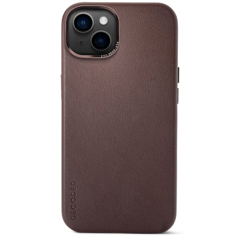 Decoded iPhone 13 Leather Case - MagSafe Compatible - Brown