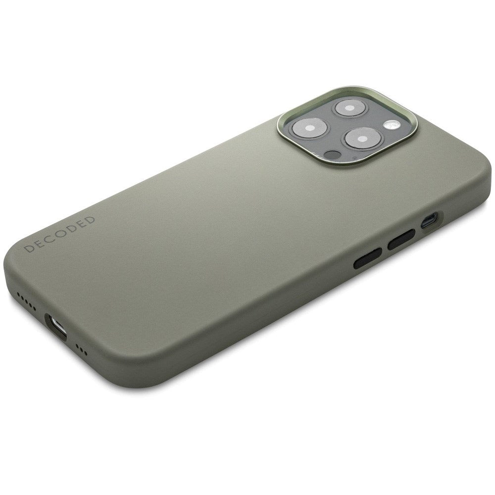 Decoded iPhone 13 Pro AntiMicrobial Silicone Case - MagSafe Compatible - Olive