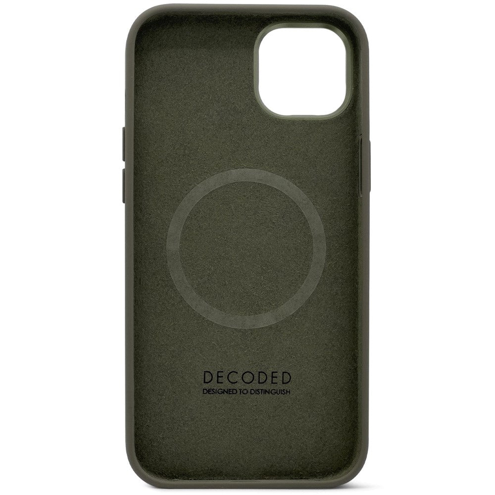 Decoded iPhone 14 AntiMicrobial Silicone Case - MagSafe Compatible - Olive