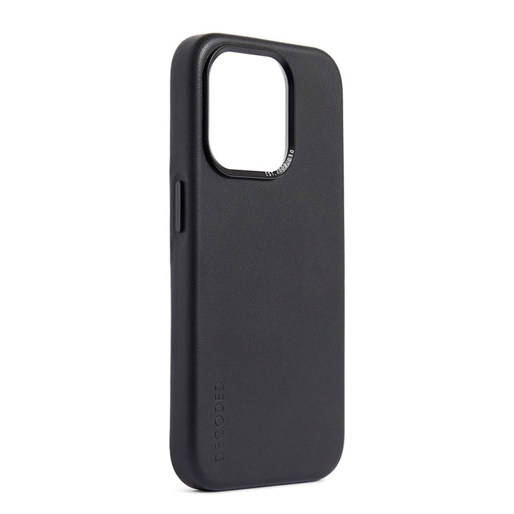 Decoded iPhone 15 Pro Max Leather Case - MagSafe Compatible - Black