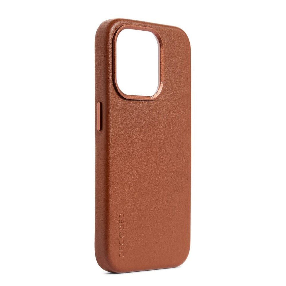 Decoded iPhone 15 Pro Max Leather Case - MagSafe Compatible - Tan