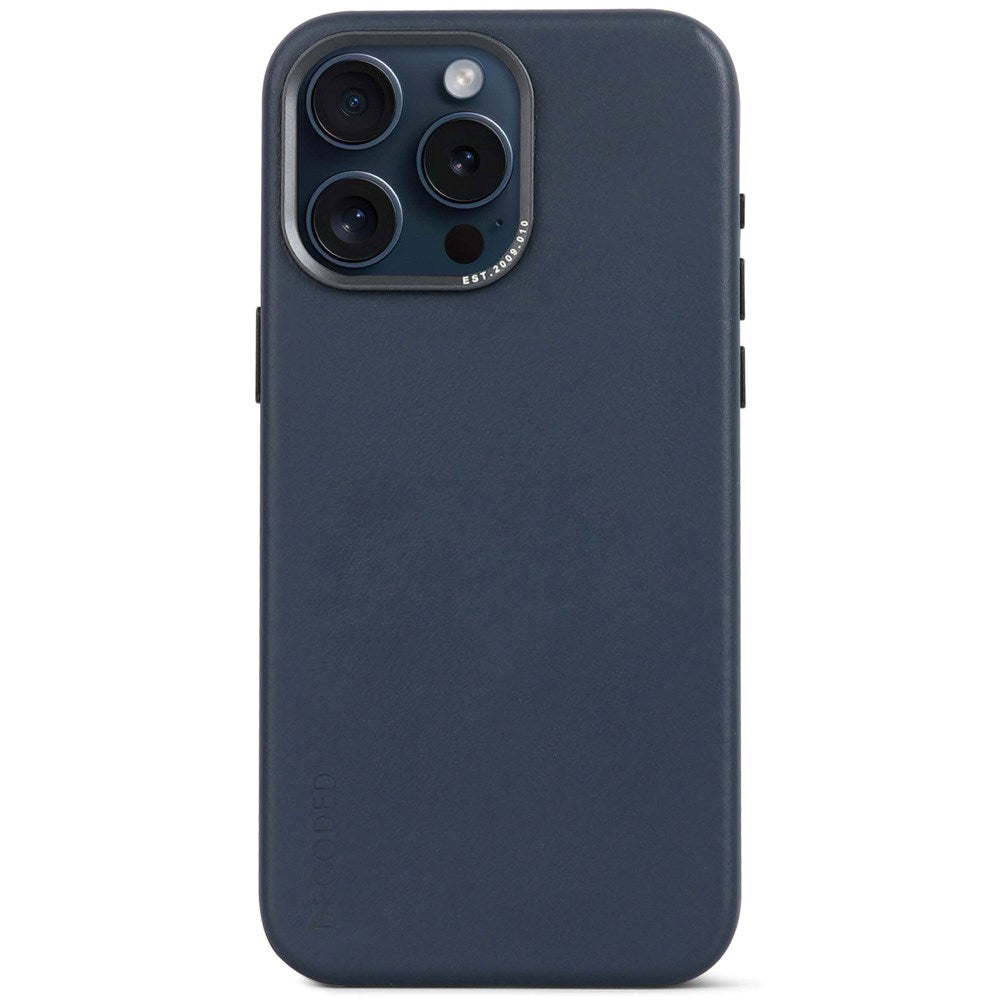 Decoded iPhone 15 Pro Max Leather Case - MagSafe Compatible - True Navy