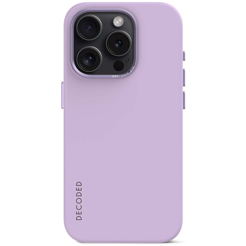 Decoded iPhone 15 Pro AntiMicrobial Silicone Case - MagSafe Compatible - Lavender