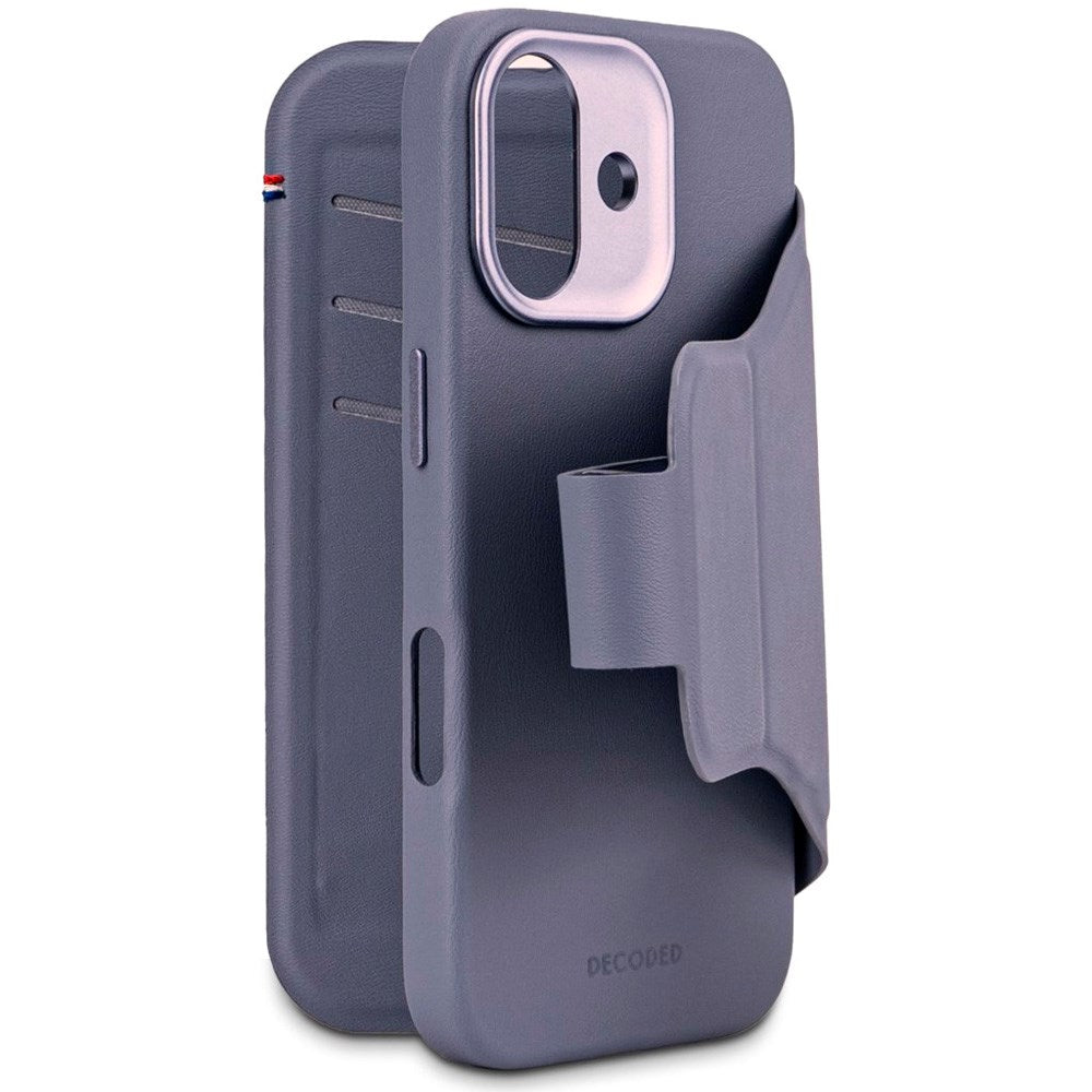 Decoded iPhone 17 Textured Detachable Wallet Silicone Case - MagSafe Compatible - Forever Blue