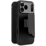 Decoded iPhone 17 Pro Textured Detachable Wallet Silicone Case - MagSafe Compatible - Phantom Black