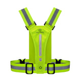 Bee-Safe Running Vest with LED & Phone Pocket - Yellow