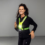 Bee-Safe Running Vest with LED & Phone Pocket - Yellow
