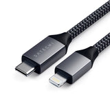 Satechi USB-C To Lightning Cable 1.8w. Space Grey