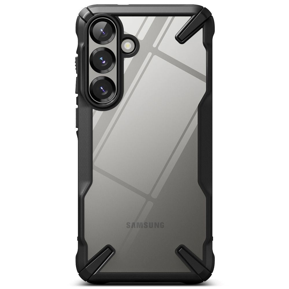 Samsung Galaxy S25 Ringke Fusion X Case - Transparent / Black