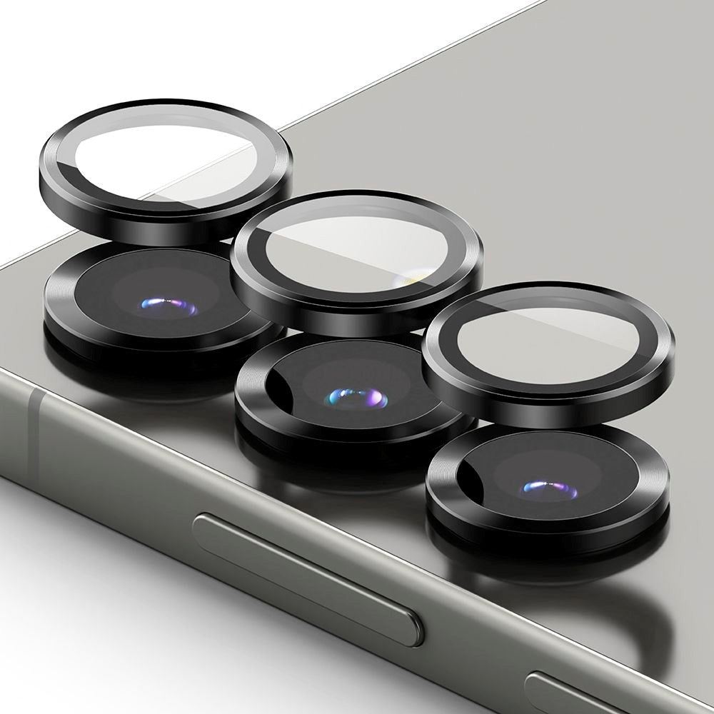 Samsung Galaxy S25 - Ringke Camera Lens Protection Glass - 2 pcs - Black