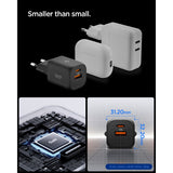 Spigen Essential 35W Wall Charger with 1 x USB-C & 1 x USB-A - Black