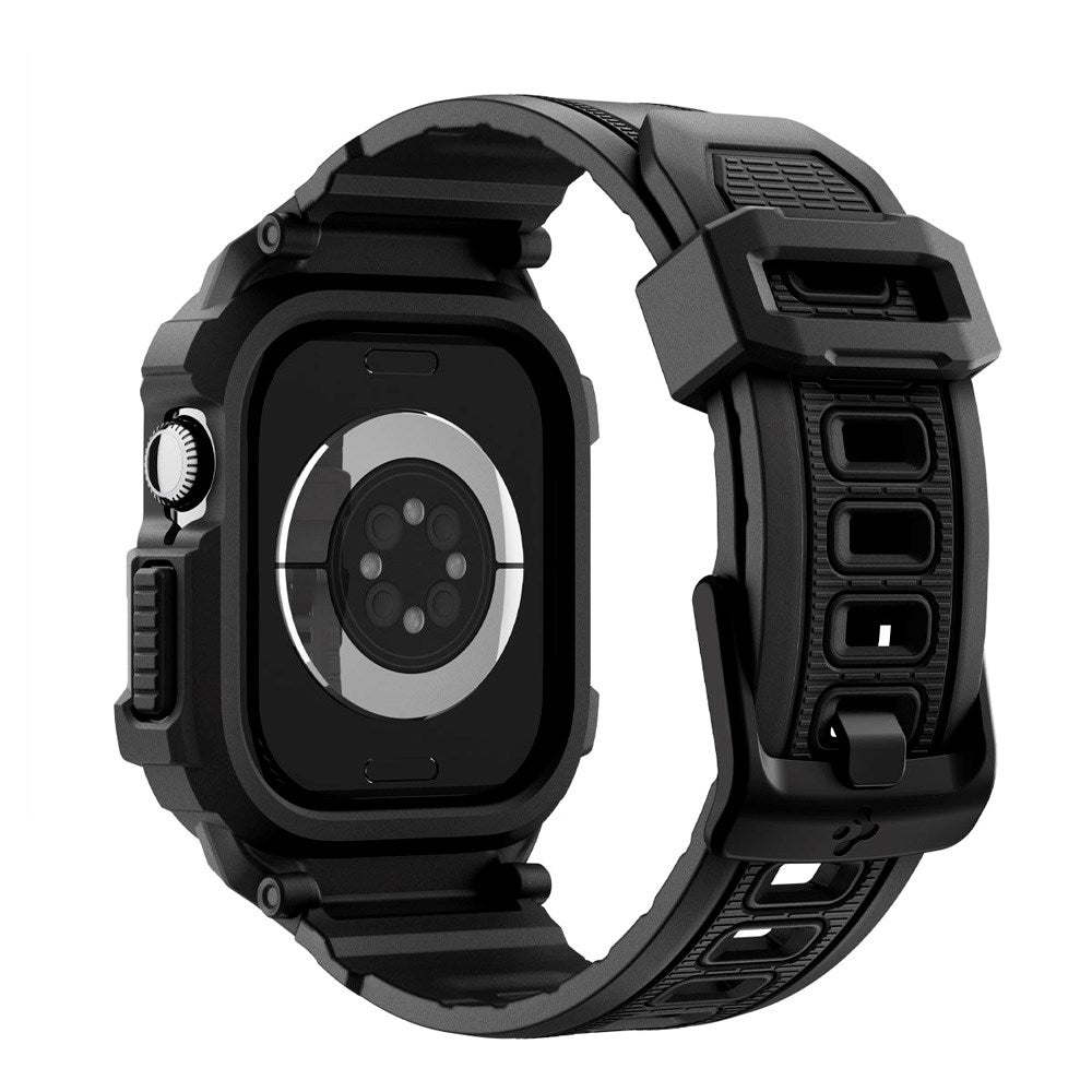 Apple Watch 11 (42mm) Spigen Rugged Armor Pro 2 Case with Strap - Black