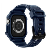 Apple Watch 11 (42mm) Spigen Rugged Armor Pro 2 Case with Strap - Blue