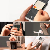 Ringke Wallet Slide Grip - Magnetic Card Holder with Stand Function - MagSafe Compatible - Black