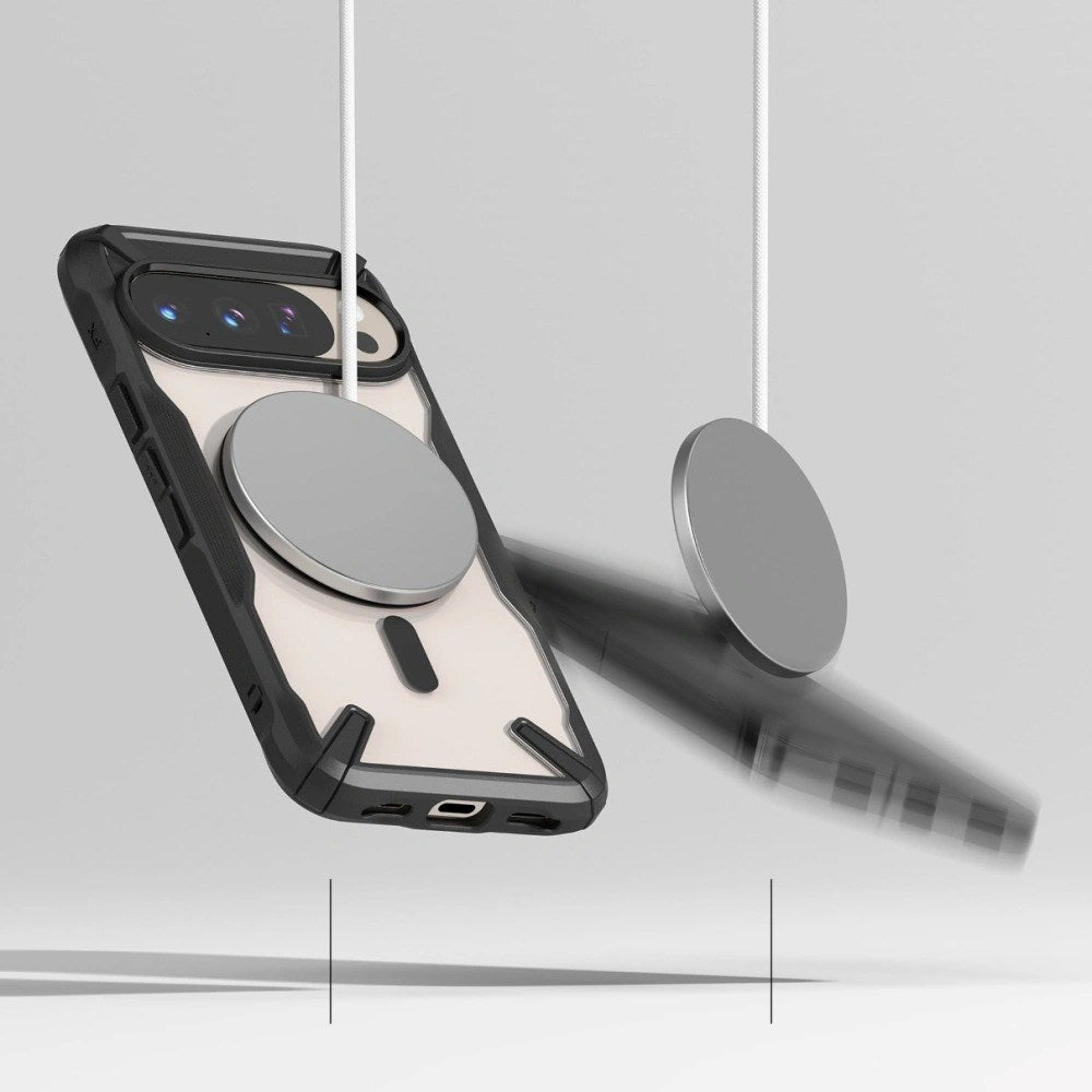 Google Pixel 10 / 10 Pro Ringke Fusion X Case - MagSafe Compatible - Black / Transparent
