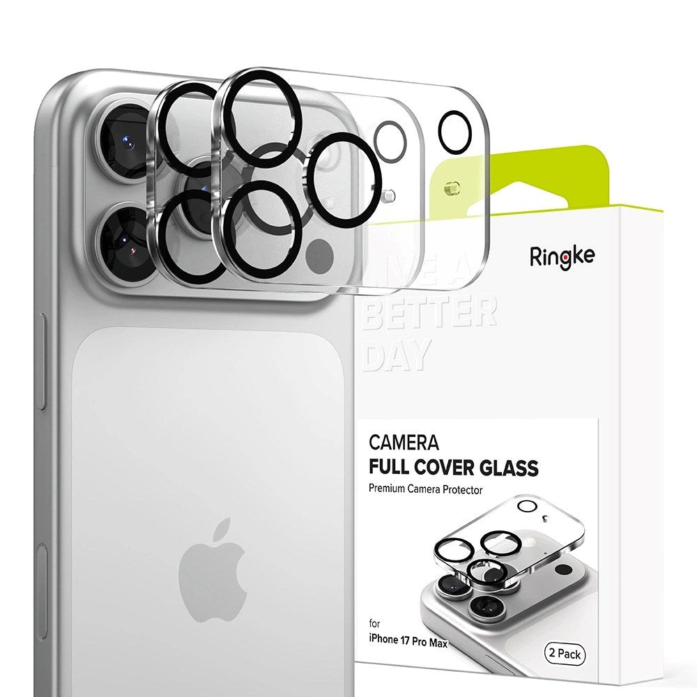 iPhone 17 Pro Max Ringke Protective Glass for Camera Lens - 2 pcs. - Transparent / Black