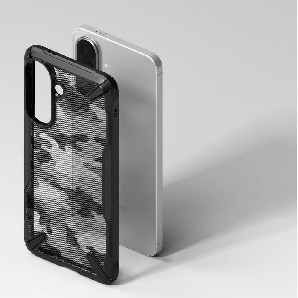 Samsung Galaxy A57 Ringke Fusion X Case - Black Camouflage