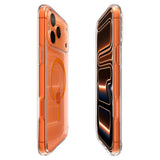 iPhone 17 Pro Max Spigen Ultra Hybrid Case - MagSafe Compatible - Transparent / Orange