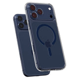 iPhone 17 Pro Spigen Ultra Hybrid Case - MagSafe Compatible - Transparent / Blue