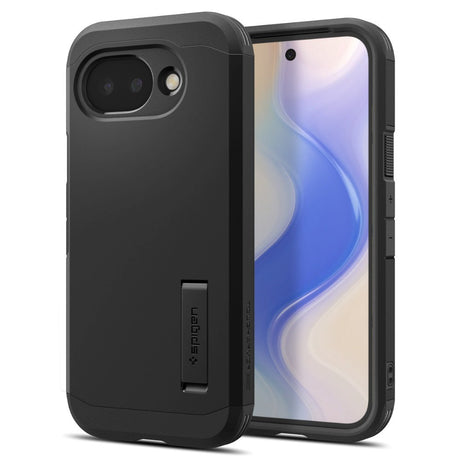 Google Pixel 10a Spigen Tough Armor Hybrid Case with Kickstand - MagSafe Compatible - Black
