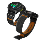 Universal Garmin 22mm QuickFit Spigen Athlex Air Nylon Strap - Black / Orange