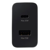 Samsung Super Fast Charge 35W Duo Wall charger with USB-C PD & USB-A - Black