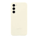 Original Samsung Galaxy S23+ (Plus) Silicone Case - Cream Hvit (EF-PS916TUEGWW)