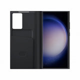 Original Samsung Galaxy S23 Ultra Smart View Wallet Case - Black (EF-ZS918CBEGWW)