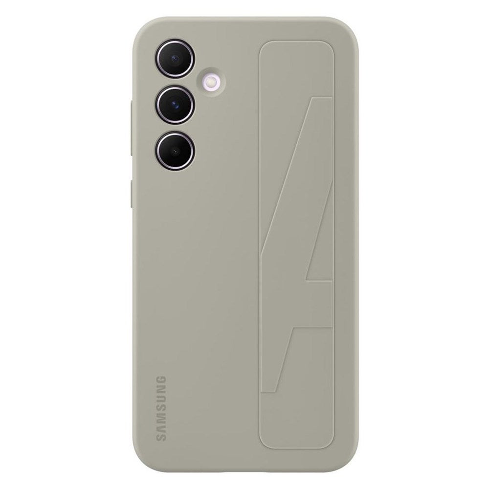 Original Samsung Galaxy A55 (5G) Standing Grip Case - Gray (EF-GA556TJEGWW)