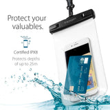 Spigen Universal AquaShield Waterproof Case - Transparent / Black