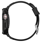 Apple Watch (44mm) SPIGEN Rugged Armor Pro Case - TPU Case incl. Strap - Black