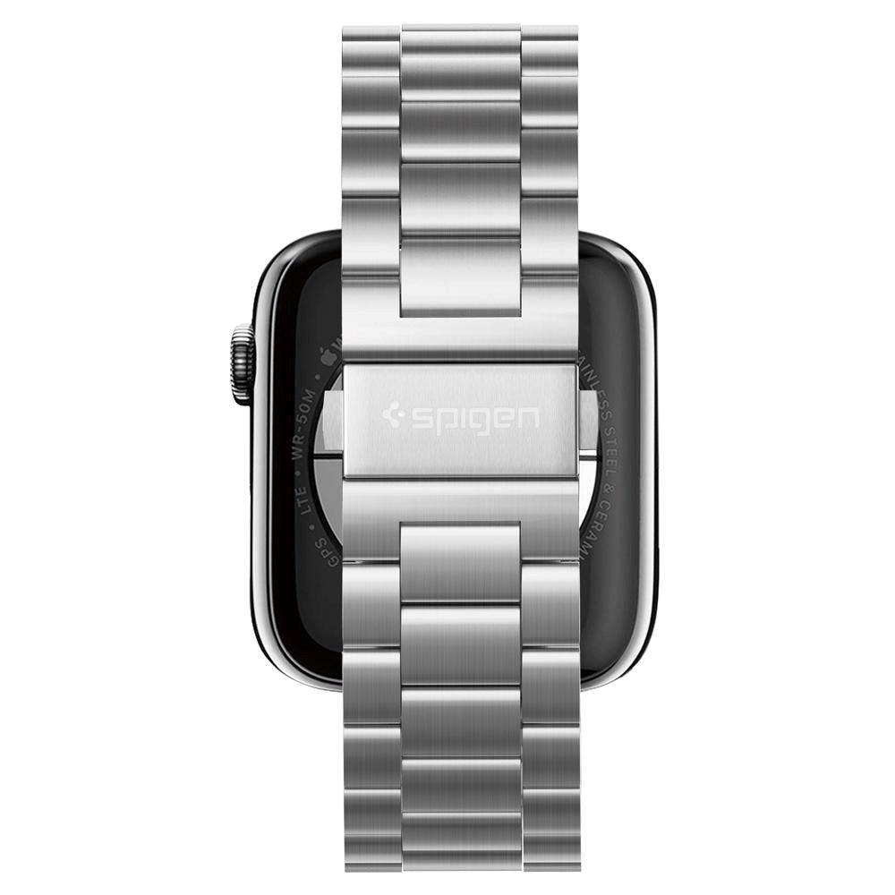 Apple Watch (42/44/SE/45/46/49mm) Spigen Modern Fit Band - Stainless Steel Strap incl. Pins - Silver