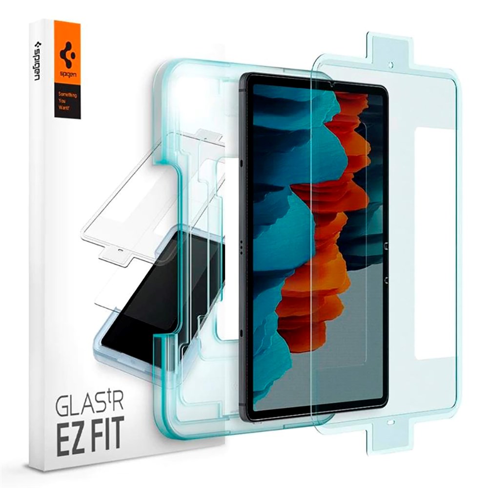 Samsung Galaxy Tab S8 / S7 Spigen EZ Fit Glas.tR Screen Protection - Case Friendly - Transparent