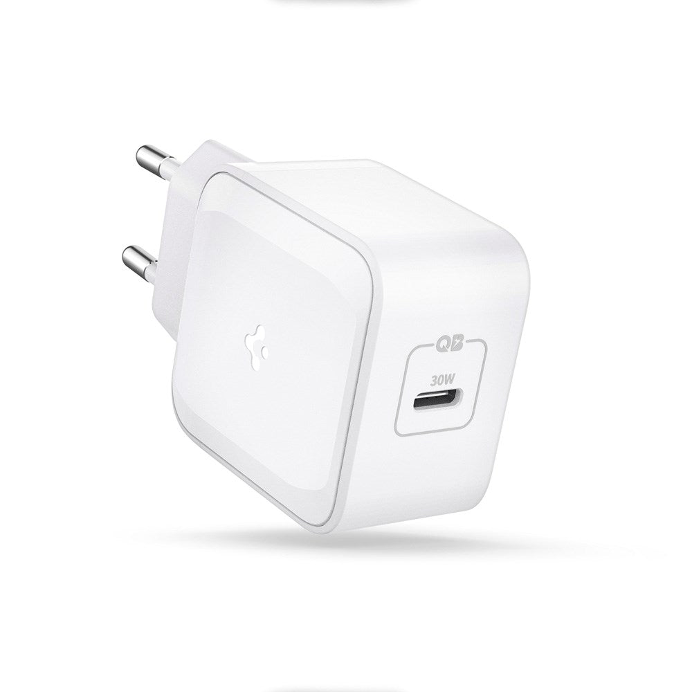 Spigen PowerArc ArcStation Pro 30W GaN Wall Charger with USB-C - White