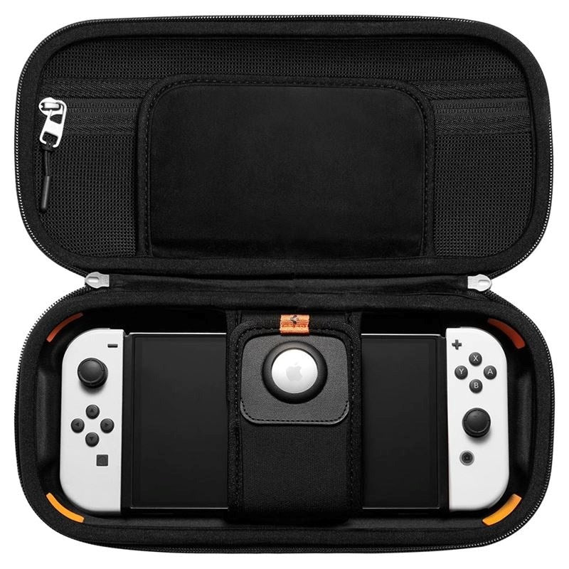 Spigen Travel Case for Nintendo Switch / OLED with Storage and Wrist Strap - Black
