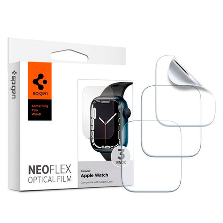 Spigen Apple Watch (45 / 44 mm) NeoFlex Protective Film - 3-Pack - Transparent