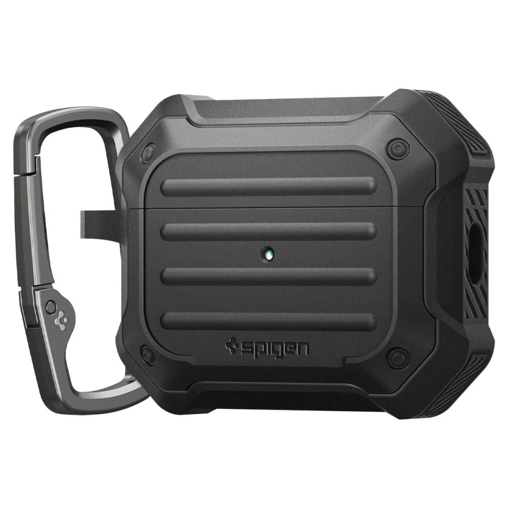 Spigen Though Armor Airpods Pro 2nd Gen Case - MagSafe Compatible - w. Carabiner - Black