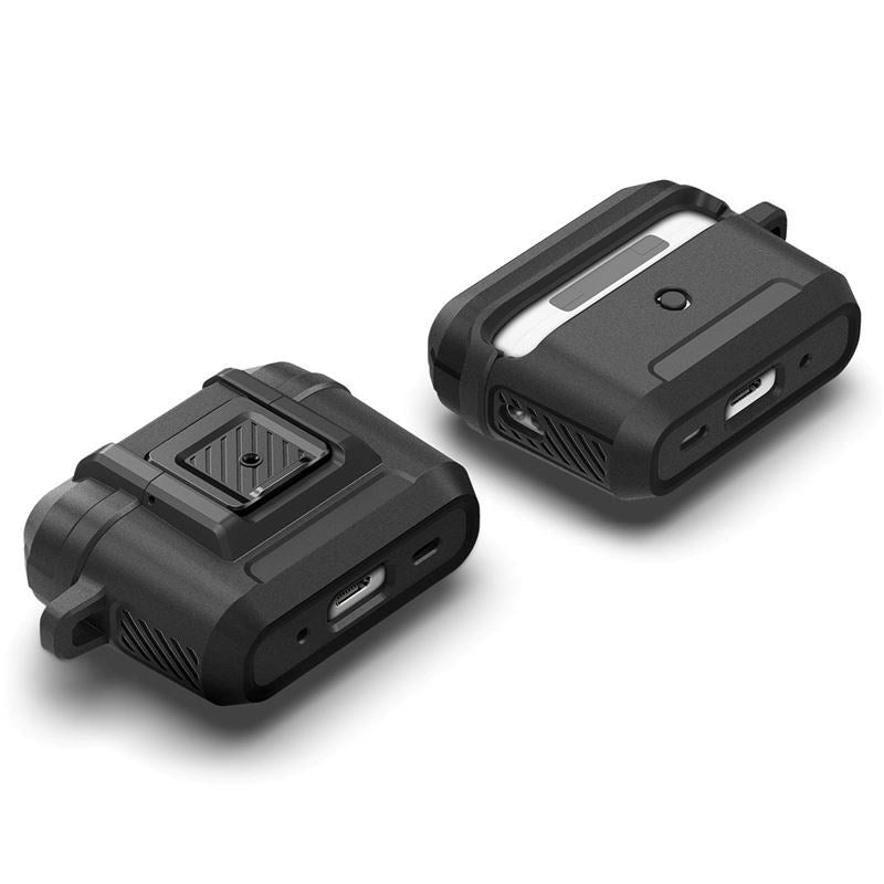 Spigen Lock Fit Apple AirPods Pro (2. Gen.) Case with Carabiner - Black