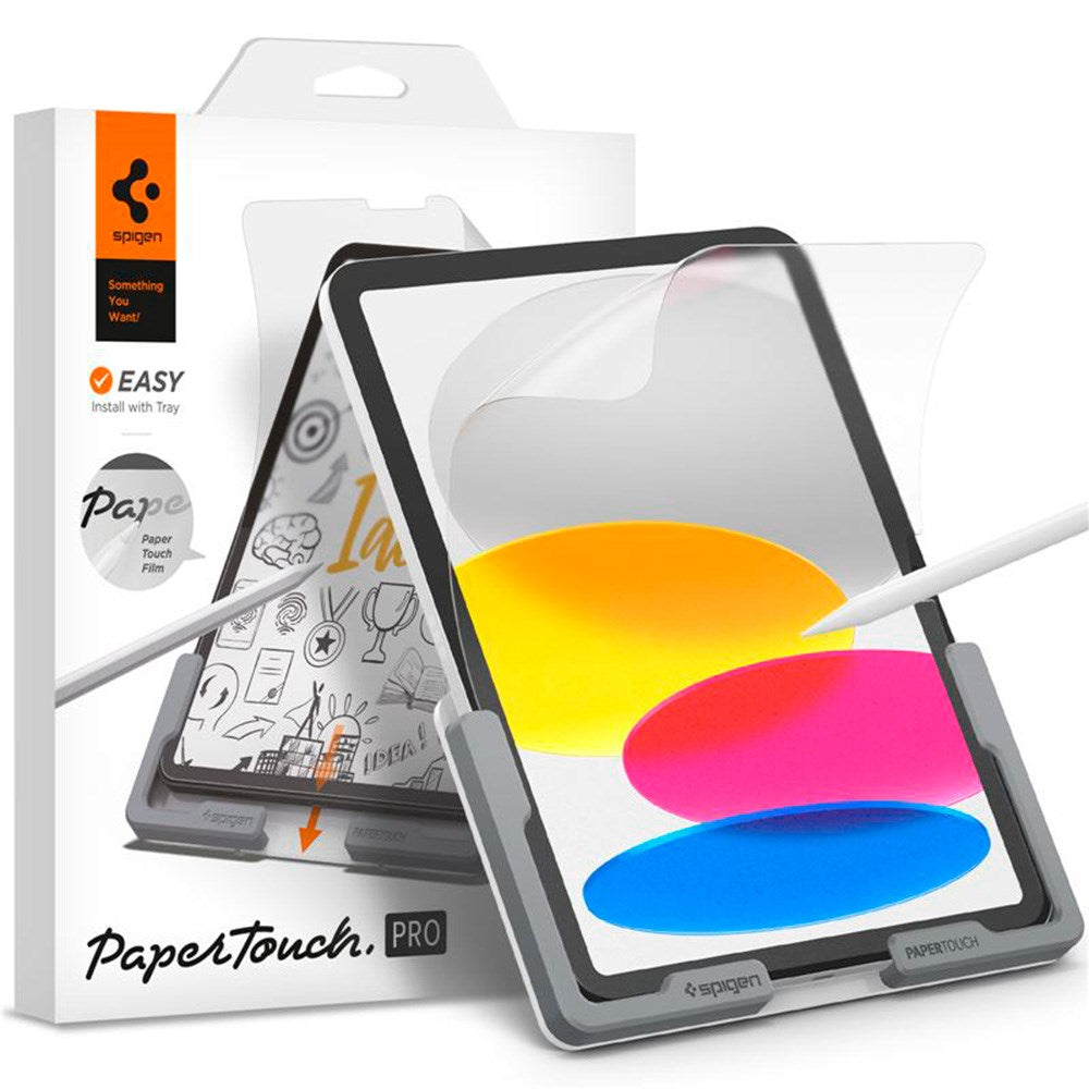 iPad 10.9" (2022) Spigen Paper Touch Pro Protective Film w. Installation Set - Transparent