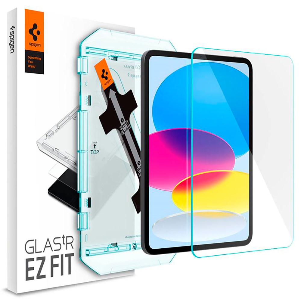 iPad 10.9" (2022) Spigen EZ Fit Glas.tR Screen Protection - Case Friendly - Transparent