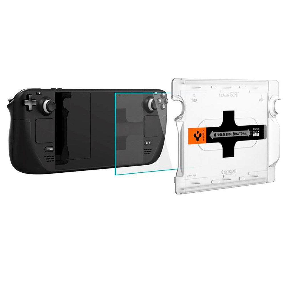 Valve Steam Deck / OLED Spigen EZ Fit Glas.tR Screen Protection - Case Friendly - Transparent