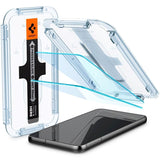 Samsung Galaxy S23 Spigen EZ Fit Glas.tR Screen Protection 2. Pcs - Case Friendly - Transparent
