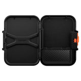 Spigen Lock Fit Magnetic Card Holder - MagSafe Compatible - Black / Orange