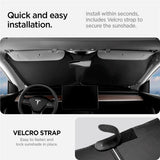 Spigen CryoShade Windscreen Sunshade for Tesla Model Y / 3 - Black