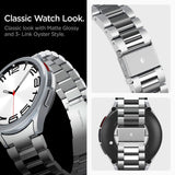 Spigen Samsung Galaxy Watch 6 Classic (47mm) Modern Fit Band - Stainless Steel Strap incl. Link Remover - Silver