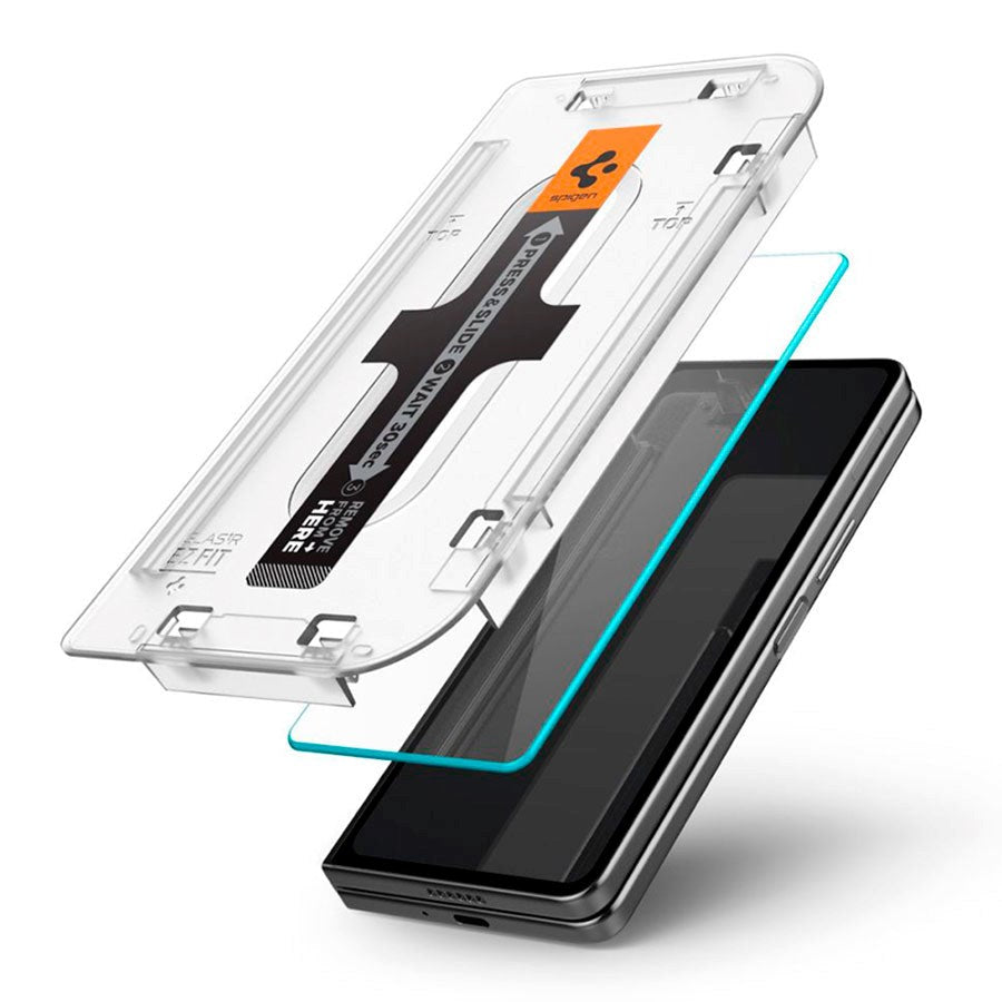 Spigen Samsung Galaxy Z Fold5 EZ Fit Glas.tR Screen protector - 2 pcs. - Case Friendly - Transparent