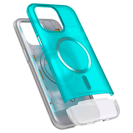 iPhone 15 Pro Spigen Classic C1 Case - MagSafe Compatible - Turquoise