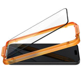 iPhone 15 Pro Spigen Glass tR AlignMaster Screen Protector Glass - 2 pcs - Transparent / Black Edge