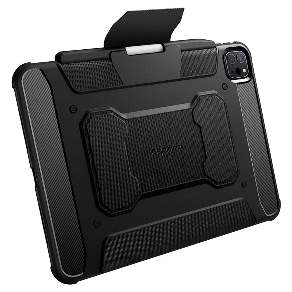 iPad Pro 11" (2024) Spigen Rugged Armor Pro Case w. Apple Pencil Holder - Black